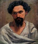 Estevao Silva Portrait of Castagneto oil on canvas